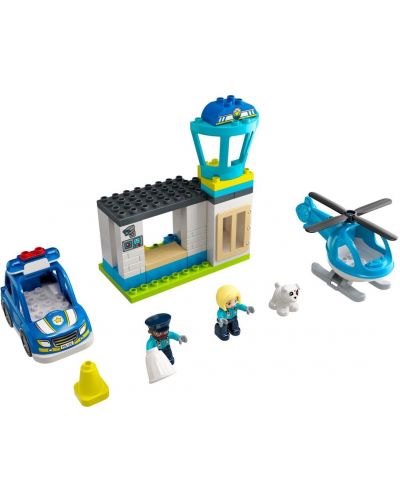 Конструктор LEGO Duplo Town - Полицейски участък и хеликоптер (10959) - 3