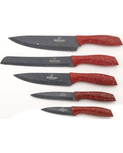 Комплект ножове Bohmann - 5 броя, червени - 2