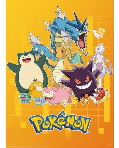 Комплект мини плакати ABYstyle Games: Pokemon - Characters - 3