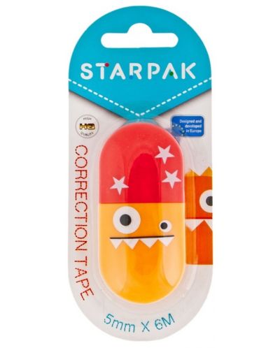Коректор лента Starpak - Robbi Orange, 5 mm x 6 m - 1