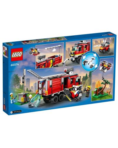 Конструктор LEGO City - Камион на пожарната команда (60374) - 2