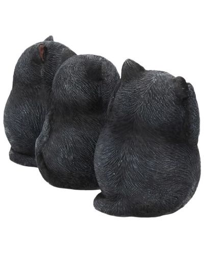 Комплект статуетки Nemesis Now Adult: Humor - Three Wise Fat Cats, 8 cm - 5