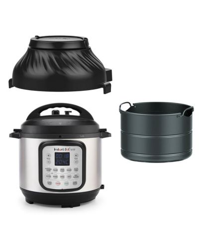 Комбиниран мултикукър Instant - Pot Duo Crisp + Air Fryer, 8 l, 1500W, сребрист - 2