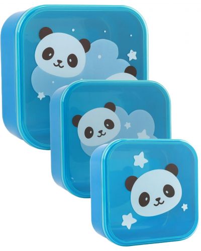Комплект кутии за храна I-Total Panda - 3 броя - 1