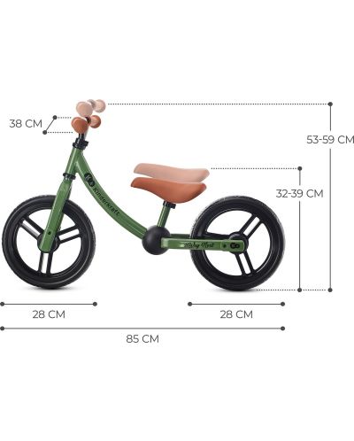 Колело за баланс KinderKraft - 2Way Next, зелено - 7