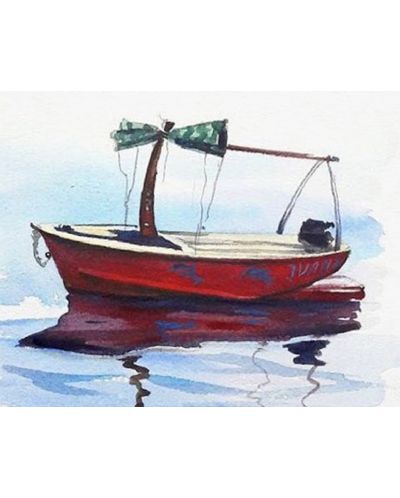 Комплект за рисуване с диаманти TSvetnoy - Boat in Calm Waters - 1