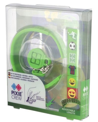 Комплект гривна с ключодържател и пинче Pixie Crew - Футбол - 2
