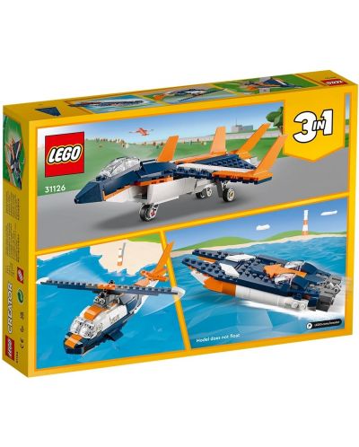 Конструктор LEGO Creator 3 в 1 - Свръхзвуков самолет (31126) - 10