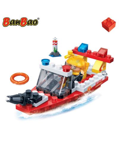 Конструктор BanBao - Пожарникарска спасителна лодка - 3