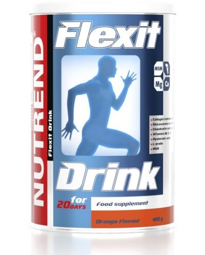 Flexit Drink, портокал, 400 g, Nutrend - 1