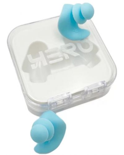Комплект силиконови тапи за уши HERO - Ergo One, сини - 3