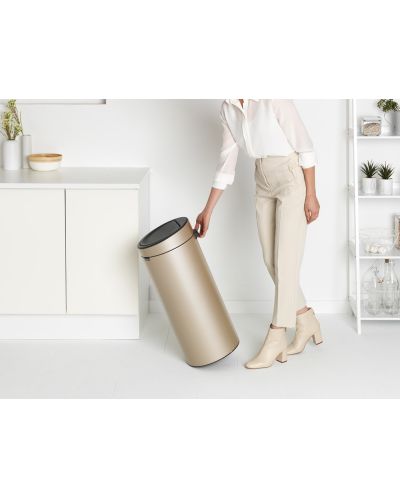 Кош за отпадъци Brabantia - Touch Bin New, 30 l, Champagne - 8