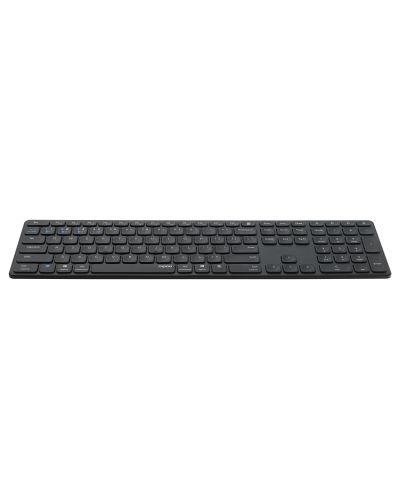 Комплект клавиатура и мишка Rapoo - 9800M, безжичен, черен - 4