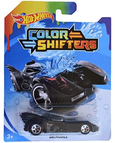 Количка с променящ се цвят Hot Wheels Colour Shifters - Batmobile, 1:64 - 1