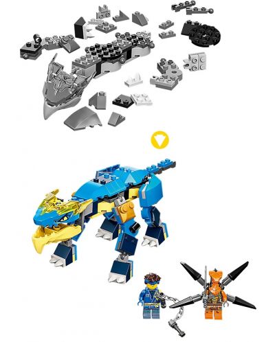 Конструктор LEGO Ninjago - Буреносният дракон на Jay EVO (71760) - 6