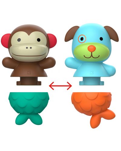 Играчки за вода Skip Hop - маймунка и куче - 2