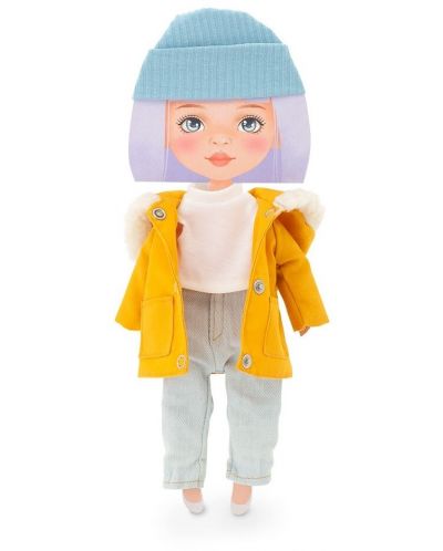 Комплект дрехи за кукла Orange Toys Sweet Sisters - Парка в цвят горчица - 2