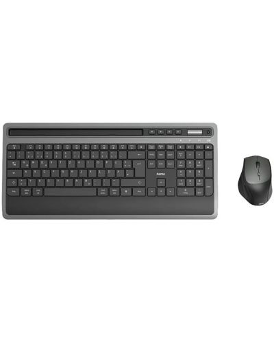 Комплект клавиатура и мишка Hama - KMW-600 Plus, безжичен, черен - 1