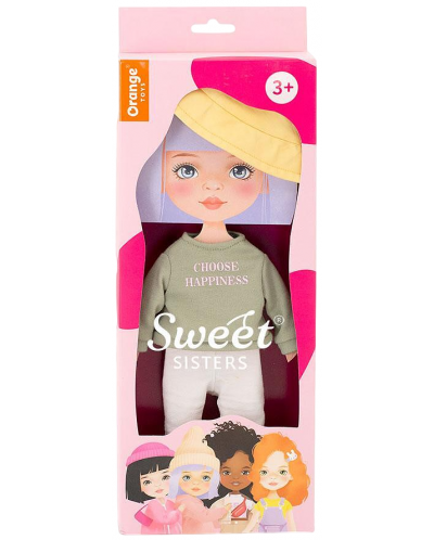 Комплект дрехи за кукла Orange Toys Sweet Sisters - Зелен суитшърт - 1