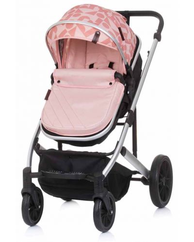 Комбинирана бебешка количка Chipolino - Енигма, Розова вода - 6