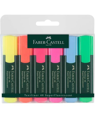 Комплект текст маркери Faber-Castell 48 - 6 цвята - 1