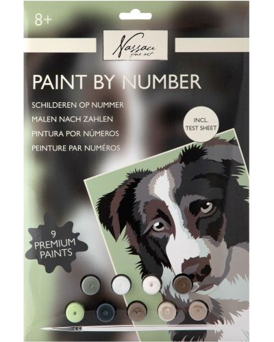 Комплект за рисуване по номера Grafix - Куче - 1