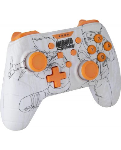 Контролер Konix - за Nintendo Switch/PC, жичен, Naruto, бял - 2
