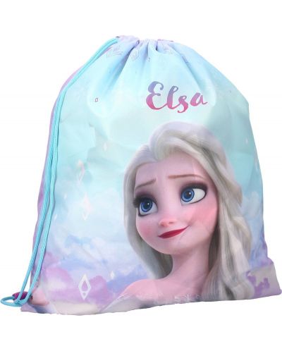 Комплект за детска градина Vadobag Frozen II - Раница и спортна торба, Elsa, синьо и лилаво - 4
