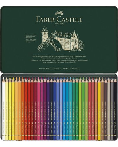 Комплект цветни моливи Faber-Castell Polychromos - 36 цвята - 3