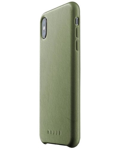 Кожен калъф Mujjo за iPhone Xs Max, маслинен - 2