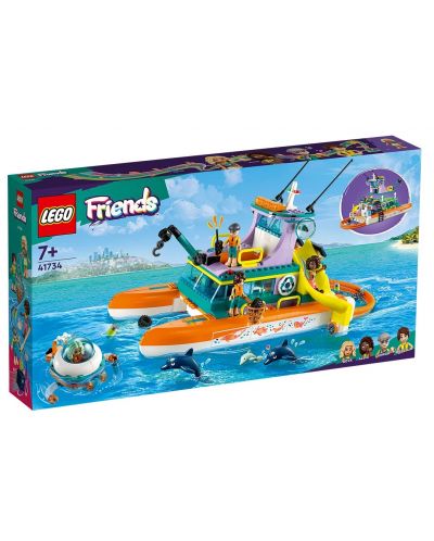 Конструктор LEGO Friends - Морска спасителна лодка (41734) - 1