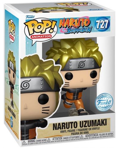 Комплект Funko POP! Collector's Box: Animation - Naruto Shippuden - Naruto Uzumaki Running (Metallic) (Special Edition), размер S - 4