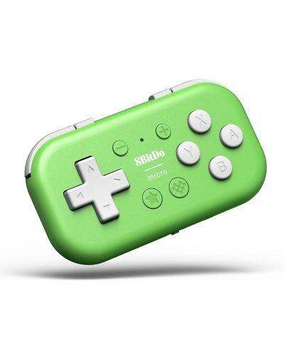 Безжичен контролер 8BitDo - Micro Gamepad, зелен (Nintendo Switch/PC) - 1