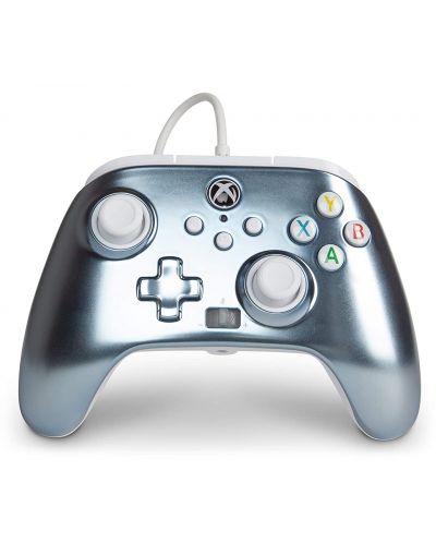 Контролер PowerA - Enhanced, за Xbox One/Series X/S, Metallic Ice - 1