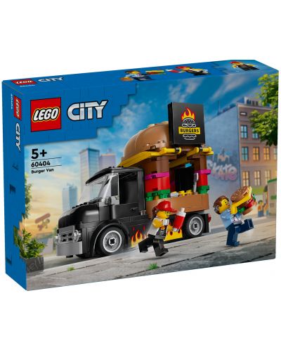 Конструктор LEGO City - Камион за бургери (60404) - 1