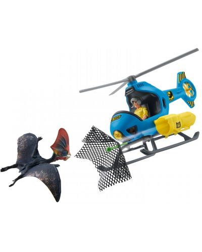Комплект фигурки Schleich Dinosaurs - Хеликоптер за лов на динозаври - 1