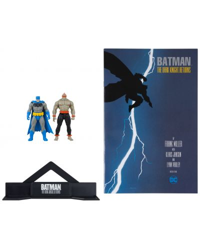 Комплект екшън фигури McFarlane DC Comics: Batman - Batman (Blue) & Mutant Leader (Dark Knight Returns #1), 8 cm - 8