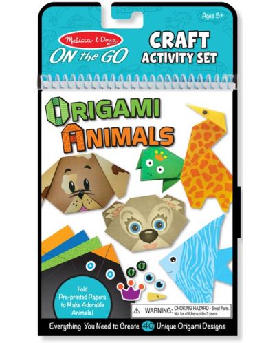 Комплект за оригами Melissa & Doug - Направи животни - 1
