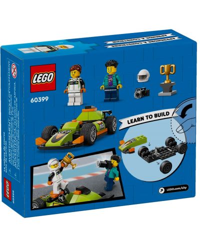 Конструктор LEGO City - Зелен състезателен автомобил(60399) - 2