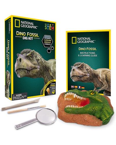 Комплект National Geographic Dig Science - Фосил от динозавър