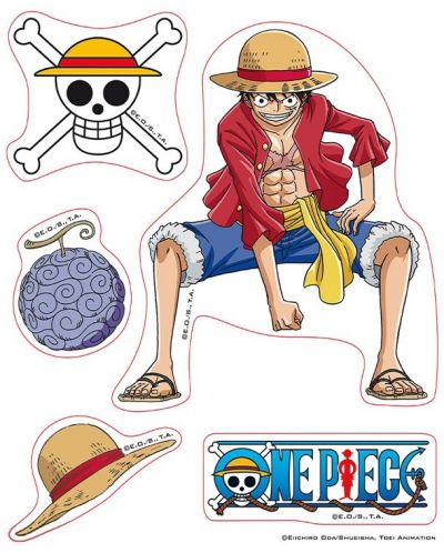 Комплект стикери ABYstyle Animation: One Piece - Luffy & Law - 2
