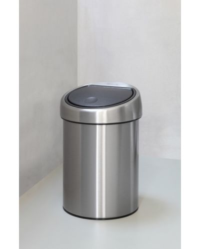 Кош за отпадъци Brabantia - Touch Bin, 3 l, Matt Steel - 9