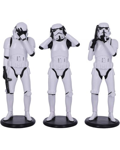 Комплект Статуетки Nemesis Now Star Wars: Original Stormtrooper - Three Wise Stormtroopers, 14 cm - 1