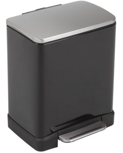 Кош за отпадъци EKO Europe - E-Cube, 12 l, черен - 1
