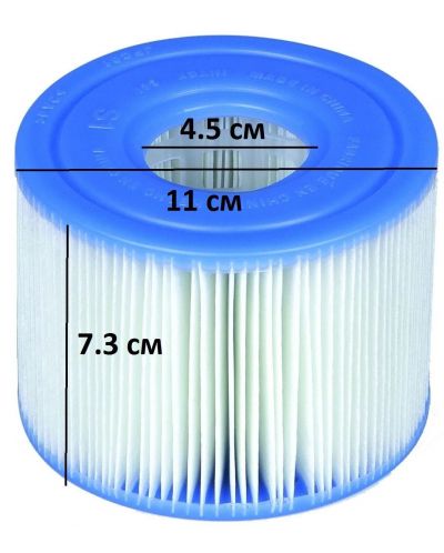 Комплект филтри за джакузи Intex - S1, 2 броя, бели/сини - 2