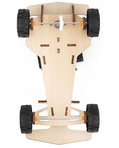 Комплект Tooky Land - Направи сам 3D дървена кола със соларна батерия - 3
