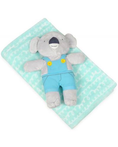 Комплект одеяло и плюшена играчка Baby Matex - Carol, 85 х 100 cm, Коала - 1