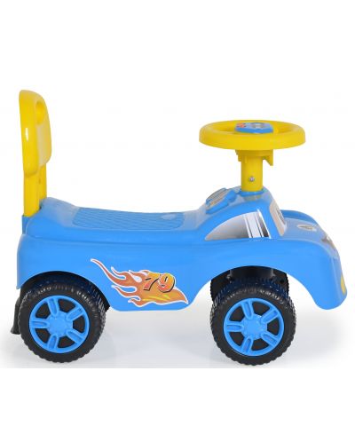 Кола за бутане Moni Toys - Keep Riding, синя - 3