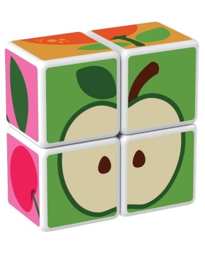 Комплект магнитни кубчета Geomag - Magicube, Плодове, 7 части - 3