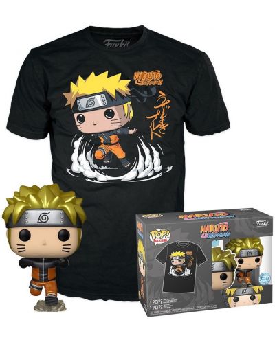 Комплект Funko POP! Collector's Box: Animation - Naruto Shippuden - Naruto Uzumaki Running (Metallic) (Special Edition) - 1